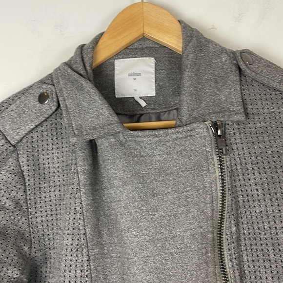 Minimum grey zip-up teela jacket size 36 - Picture 2 of 10